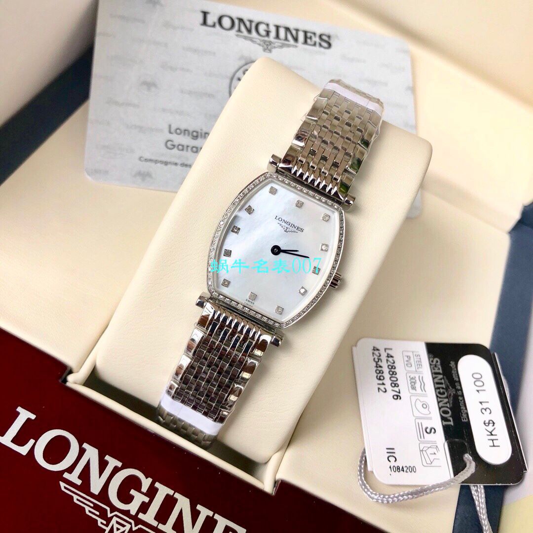 【渠道钻面款真钻原单】 Longines 优雅系列嘉岚L4.288.0.58.6，L4.288.0.87.6女士 wrist watches  / L128