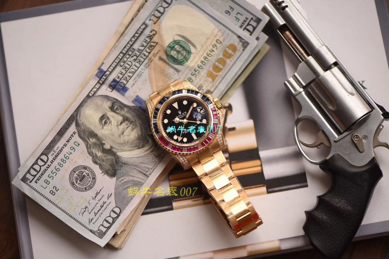 【LF Factory Rolex top  Replica Copy  Watches 】 Rolex  GMT MASTER II系列镶钻116758 SAru-78208,116759 SAru-78209 wrist watches  / R389