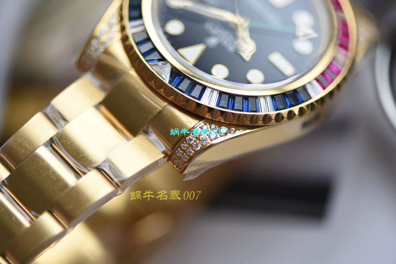 【LF Factory Rolex top  Replica Copy  Watches 】 Rolex  GMT MASTER II系列镶钻116758 SAru-78208,116759 SAru-78209 wrist watches  / R389