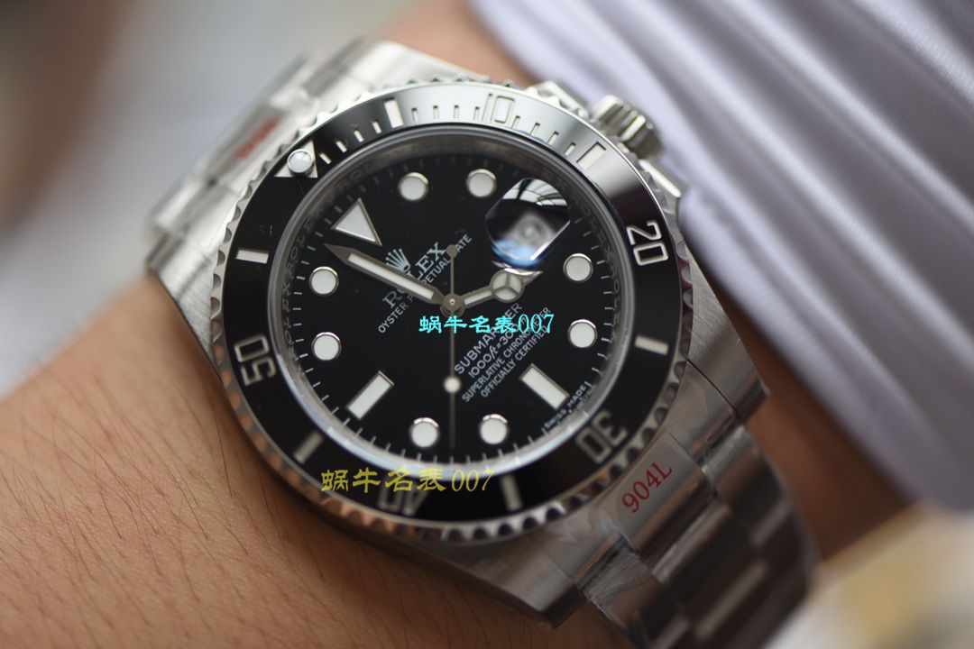 【 Video analysis N Factory V10版本Rolex Submariner  Replica 表】 Rolex  Submariner 型系列116610LN-97200黑盘 wrist watches  / R391