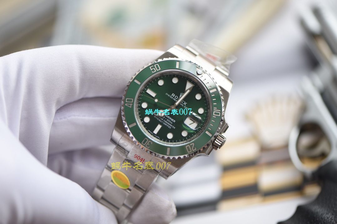 【 Video analysis 最完‎美 Replica Copy ​Rolex Submariner ‎SUBN Factory V10升​级版】 Rolex  Submariner 型系列116610LV-97200绿盘 wrist watches  / R392