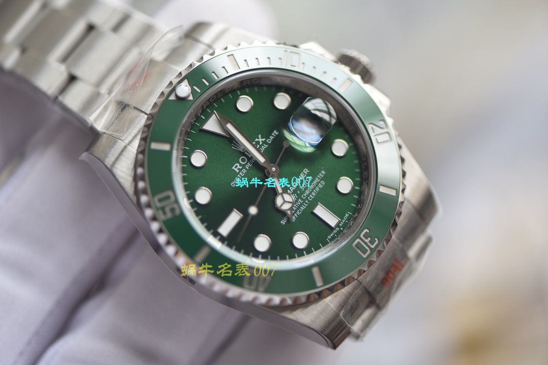 【 Video analysis 最完‎美 Replica Copy ​Rolex Submariner ‎SUBN Factory V10升​级版】 Rolex  Submariner 型系列116610LV-97200绿盘 wrist watches  / R392