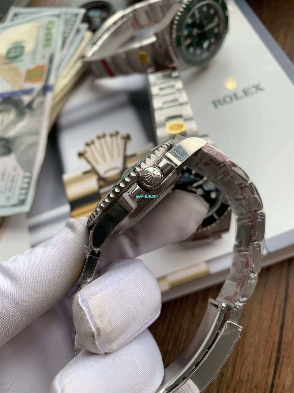 【 Video analysis 最完‎美 Replica Copy ​Rolex Submariner ‎SUBN Factory V10升​级版】 Rolex  Submariner 型系列116610LV-97200绿盘 wrist watches  / R392