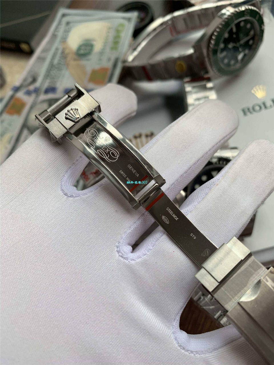 【 Video analysis 最完‎美 Replica Copy ​Rolex Submariner ‎SUBN Factory V10升​级版】 Rolex  Submariner 型系列116610LV-97200绿盘 wrist watches  / R392