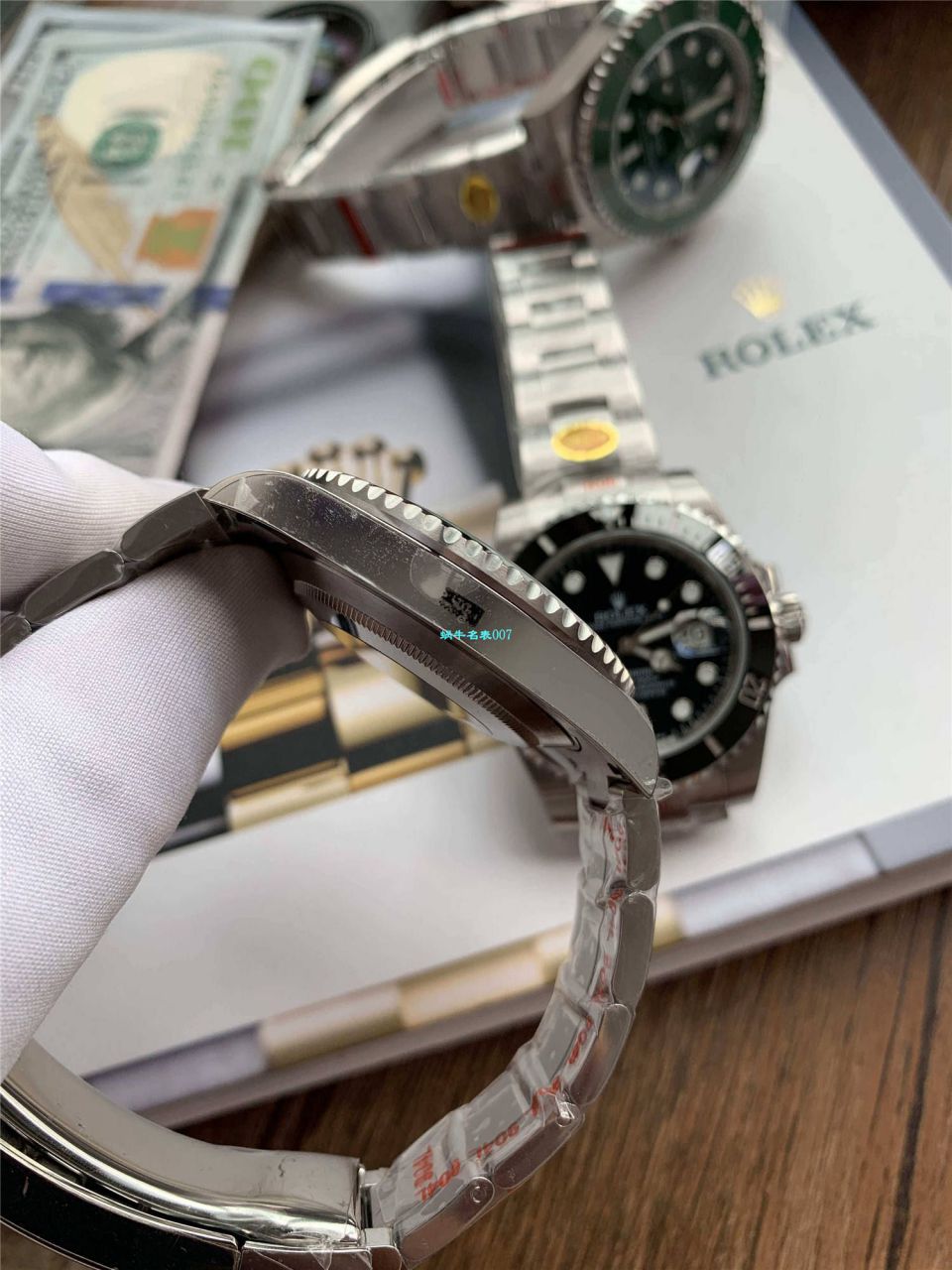 【 Video analysis 最完‎美 Replica Copy ​Rolex Submariner ‎SUBN Factory V10升​级版】 Rolex  Submariner 型系列116610LV-97200绿盘 wrist watches  / R392