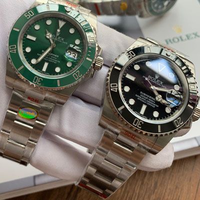 【 Video analysis 最完‎美 Replica Copy ​Rolex Submariner ‎SUBN Factory V10升​级版】 Rolex  Submariner 型系列116610LV-97200绿盘 wrist watches  / R392