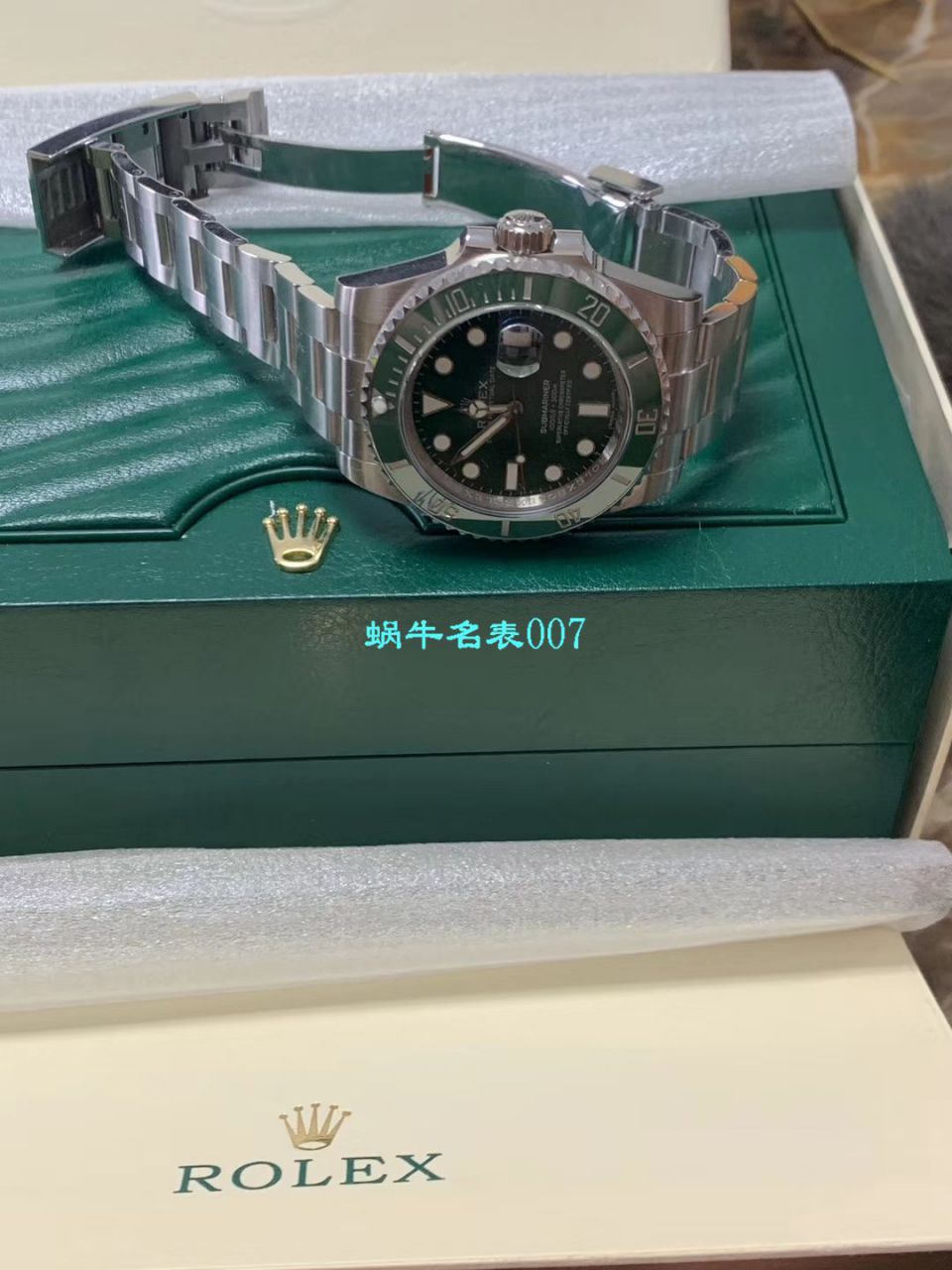 【 Video analysis 最完‎美 Replica Copy ​Rolex Submariner ‎SUBN Factory V10升​级版】 Rolex  Submariner 型系列116610LV-97200绿盘 wrist watches  / R392