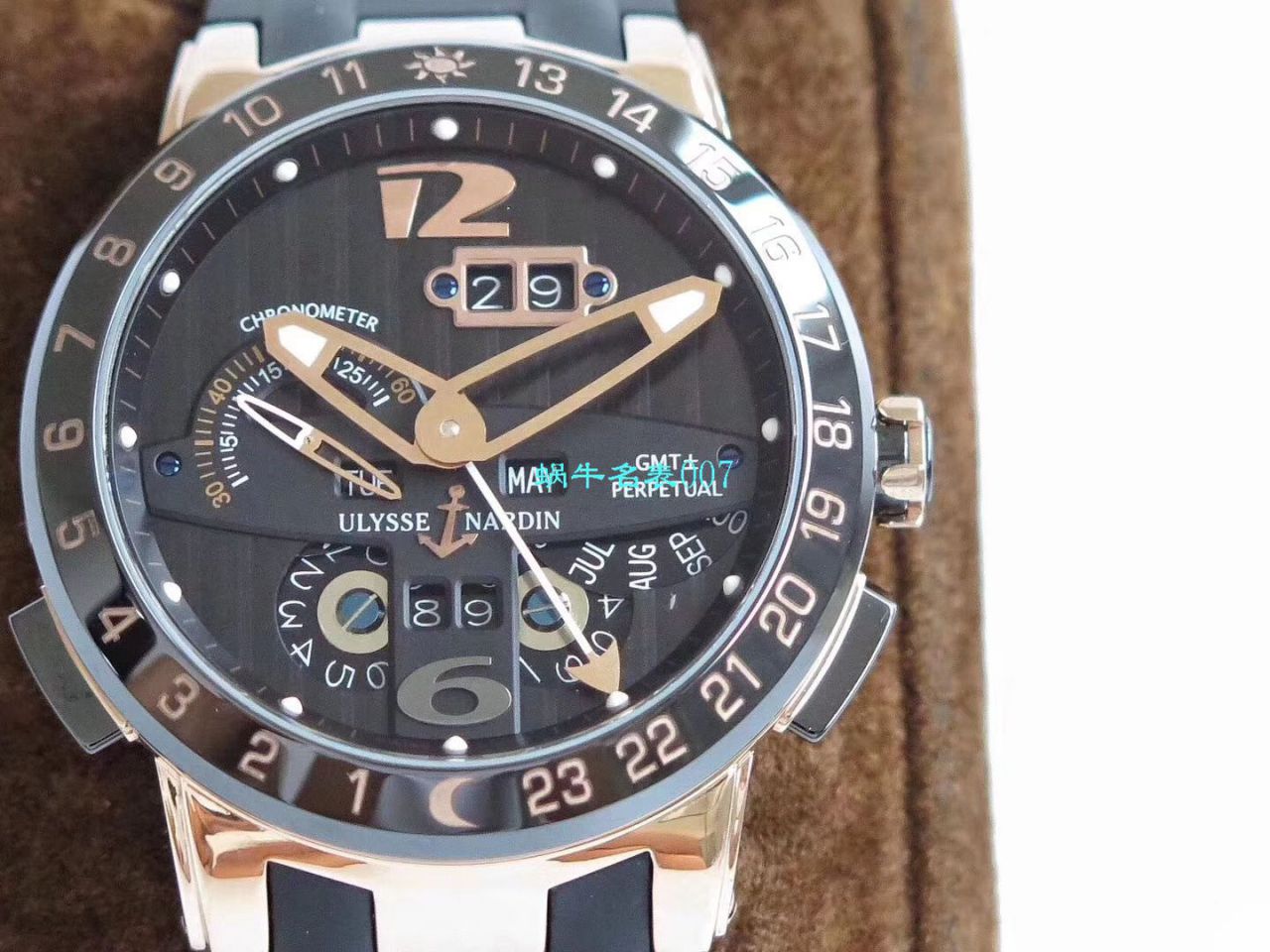 【评测TWA Ulysse Nardin  Replica Copy  Watches 】 Ulysse Nardin 表复杂功能系列326-03 wrist watches  / YD017