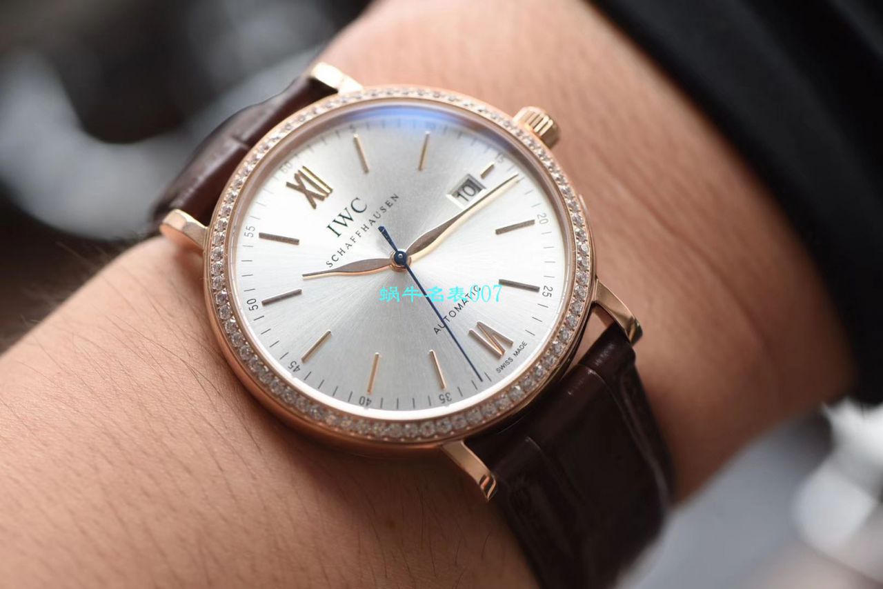 【 Video analysis V7 Factory 目前全市场 Best 的 Replica Copy “莫桑石”钻圈版本】 IWC 柏涛菲诺系列IW356515，IW356516 wrist watches  / WG507