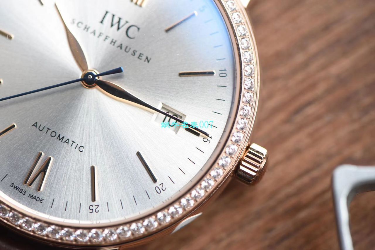 【 Video analysis V7 Factory 目前全市场 Best 的 Replica Copy “莫桑石”钻圈版本】 IWC 柏涛菲诺系列IW356515，IW356516 wrist watches  / WG507
