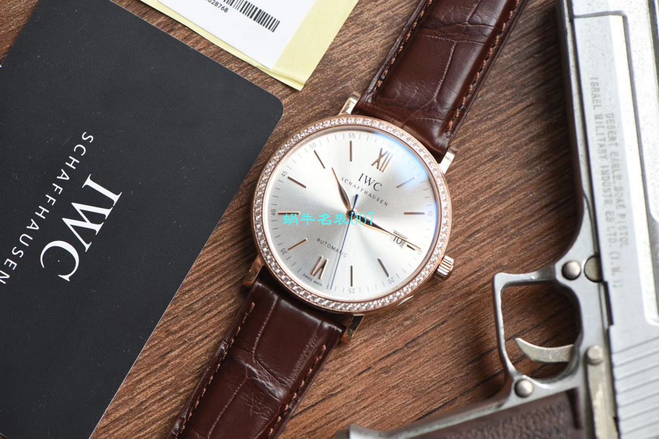 【 Video analysis V7 Factory 目前全市场 Best 的 Replica Copy “莫桑石”钻圈版本】 IWC 柏涛菲诺系列IW356515，IW356516 wrist watches  / WG507