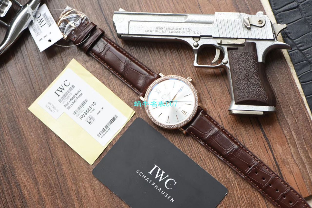 【 Video analysis V7 Factory 目前全市场 Best 的 Replica Copy “莫桑石”钻圈版本】 IWC 柏涛菲诺系列IW356515，IW356516 wrist watches  / WG507