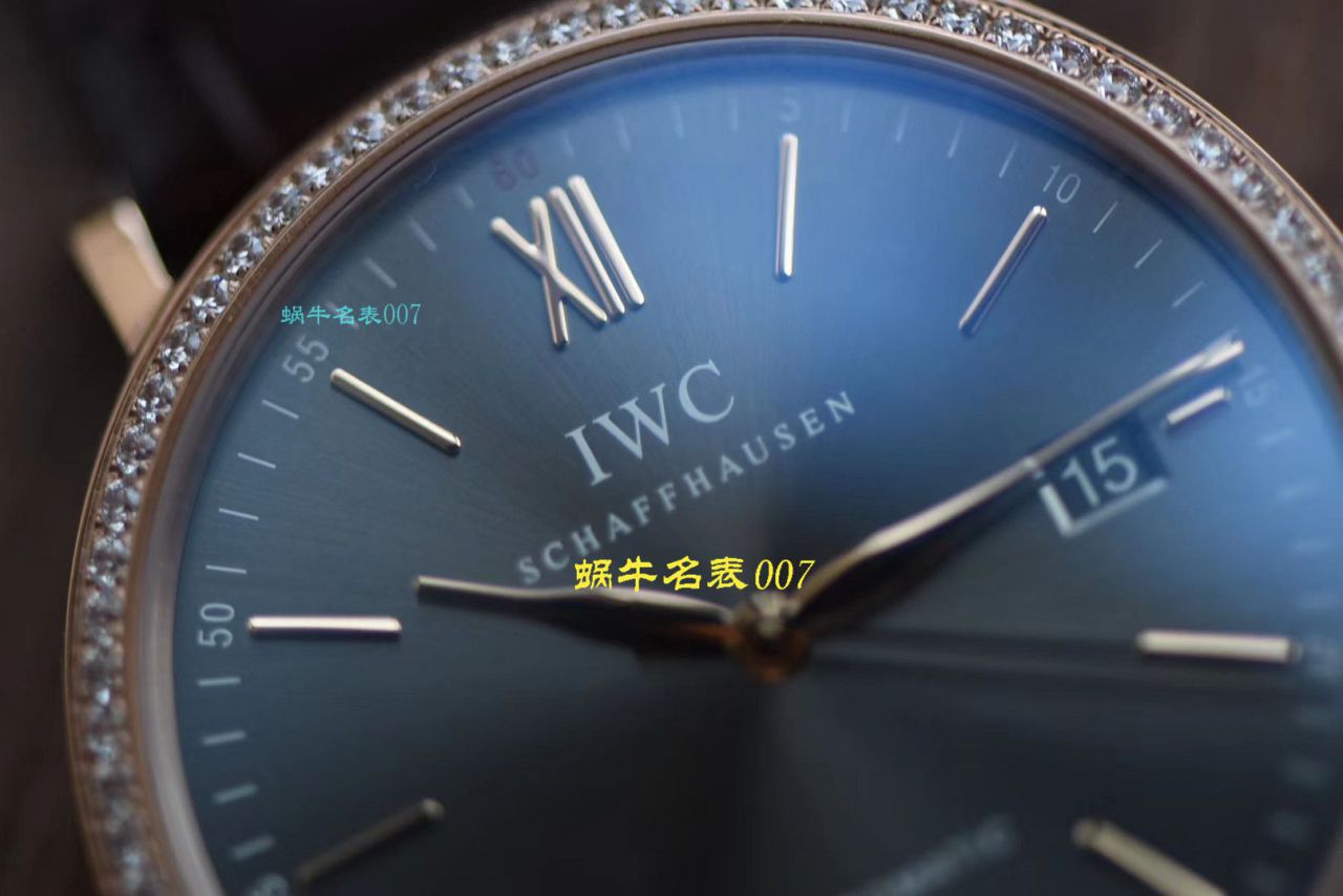 【 Video analysis V7 Factory 目前全市场 Best 的 Replica Copy “莫桑石”钻圈版本】 IWC 柏涛菲诺系列IW356515，IW356516 wrist watches  / WG507