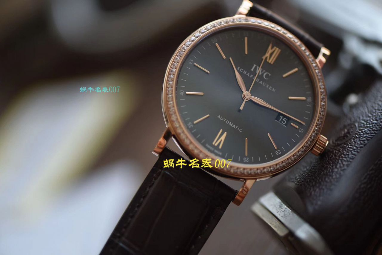 【 Video analysis V7 Factory 目前全市场 Best 的 Replica Copy “莫桑石”钻圈版本】 IWC 柏涛菲诺系列IW356515，IW356516 wrist watches  / WG507