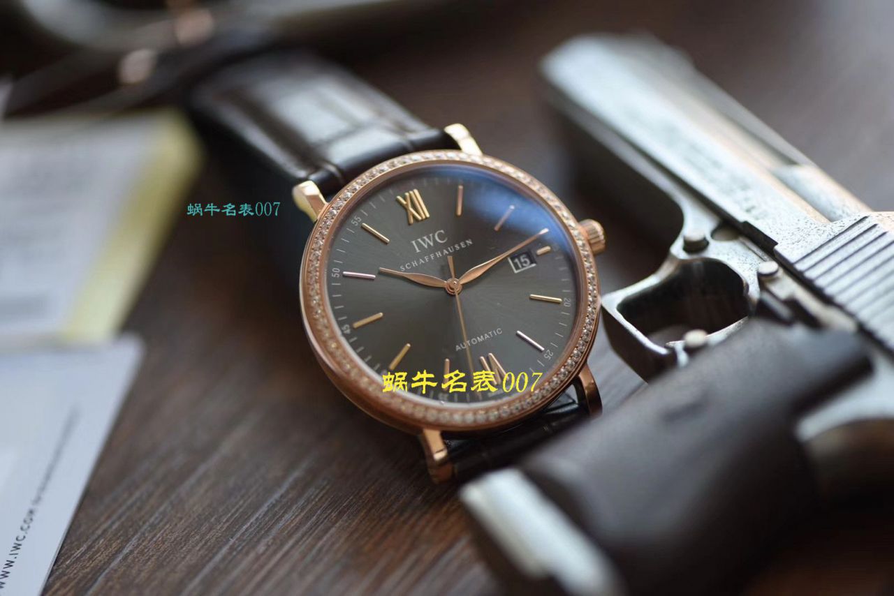 【 Video analysis V7 Factory 目前全市场 Best 的 Replica Copy “莫桑石”钻圈版本】 IWC 柏涛菲诺系列IW356515，IW356516 wrist watches  / WG507