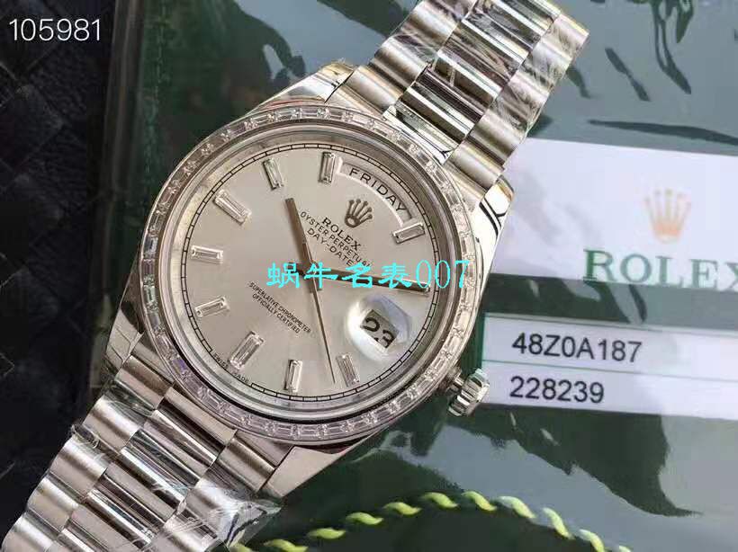 【EW Factory 1:1 Replica Copy  Watches 】 Rolex  Day-Date 型系列228396TBR蓝盘 wrist watches  / R153