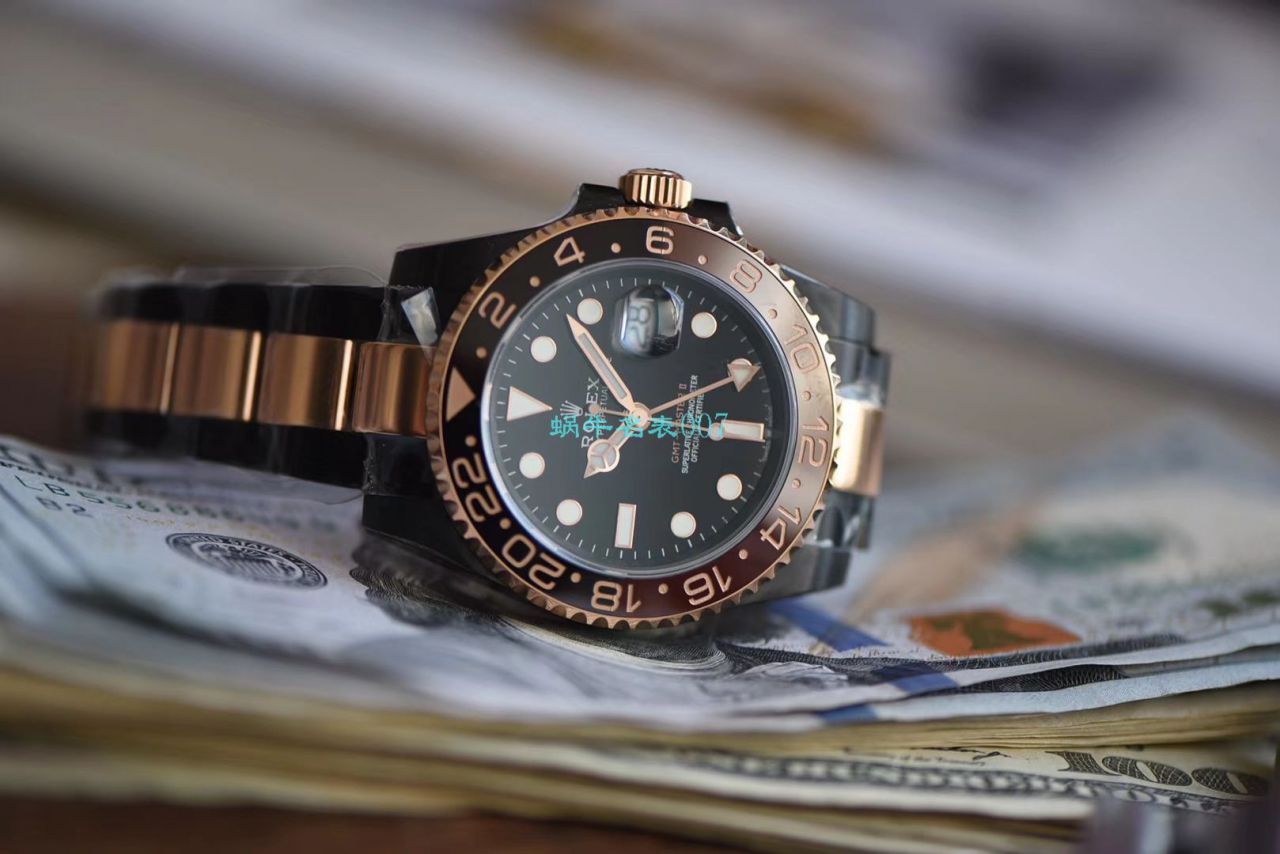 【LF Factory  Perfect  High quality  Replica Watches 】Batman特别全黑版 Rolex  GMT MASTER GMT沙士圈Rolex GMT-Master II M126711chnr-0002 / R503