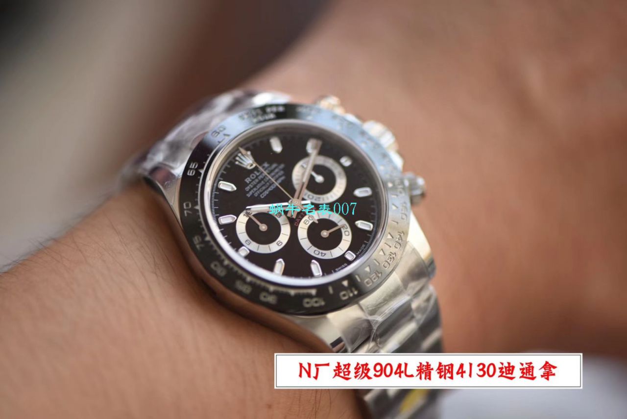 【N Factory V3升级版 Replica Copy 表】Rolex熊猫迪 Rolex  Cosmograph Daytona  Ditongna 系列116500LN-78590白盘 wrist watches  / R508