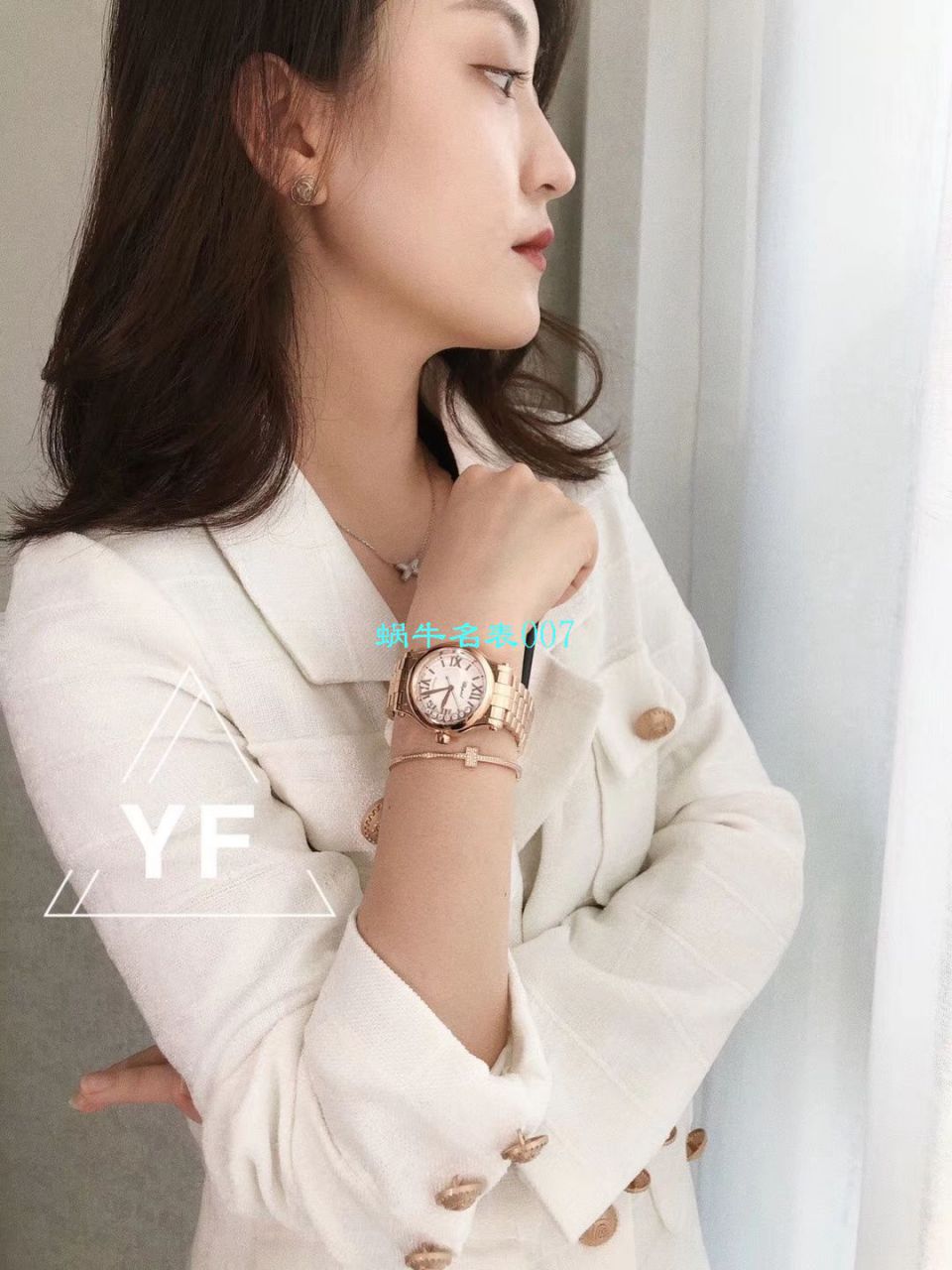 【YF Factory  top  Replica Copy 女表】 Chopard HAPPY DIAMONDS系列277472-5002,278559-6002,278582-3002 wrist watches  / XB051