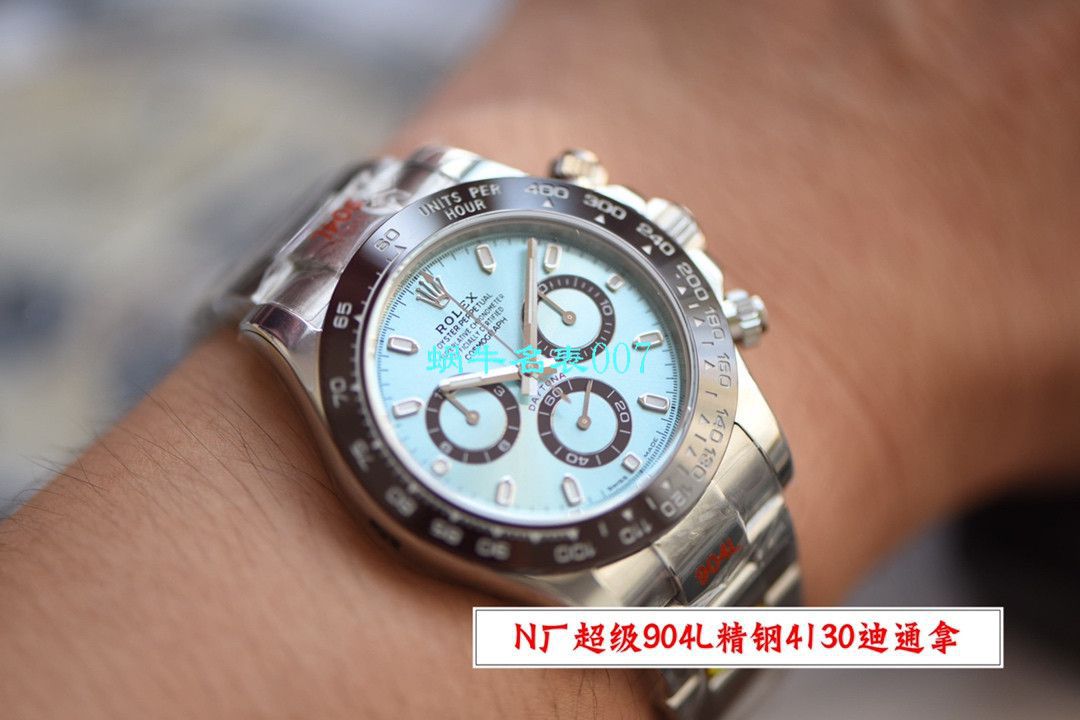 【N Factory V3升级版 Replica Copy 表】Rolex熊猫迪 Rolex  Cosmograph Daytona  Ditongna 系列116500LN-78590白盘 wrist watches  / R508