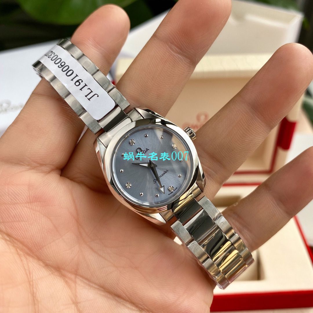 【渠道原单专柜爆款，独家首发！Aqua Terra女士 wrist watches 环镶璀璨美钻⁠】OMEGA Seamaster 系列220.10.28.60.54.001 wrist watches  / M627