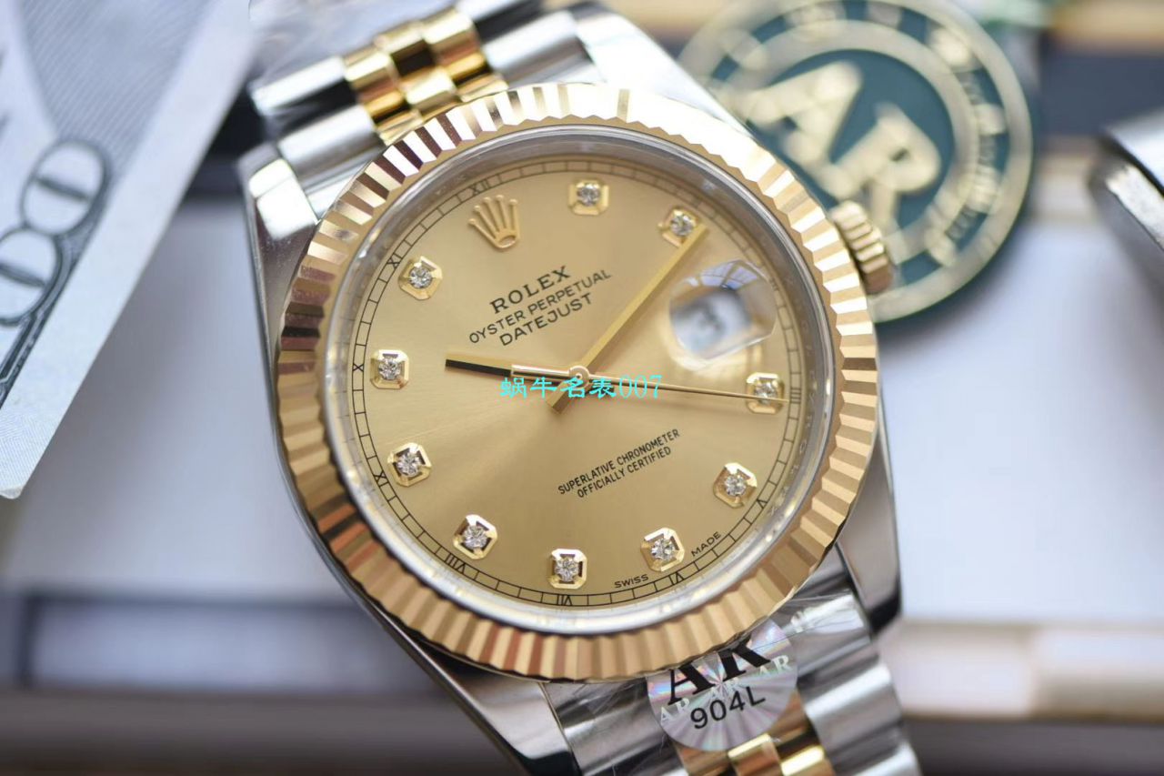 【 Video analysis 】AR Factory AR出品超强 Rolex  Datejust 41mm副本五连珠 Replica Copy 116333-72213 G / R519
