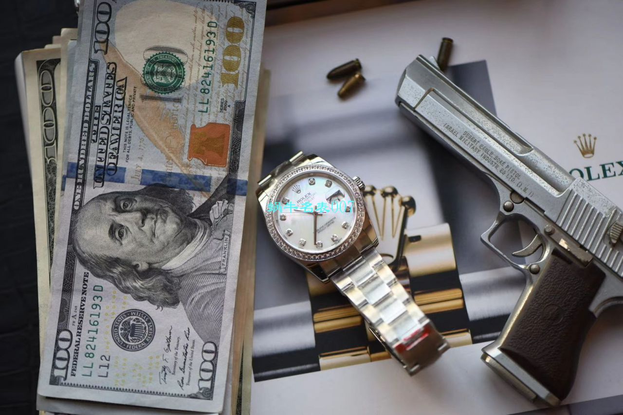 【台湾 Factory  High quality  Replica Watches 】 Rolex   Datejust 36系列m126284rbr-0012女表 / R520