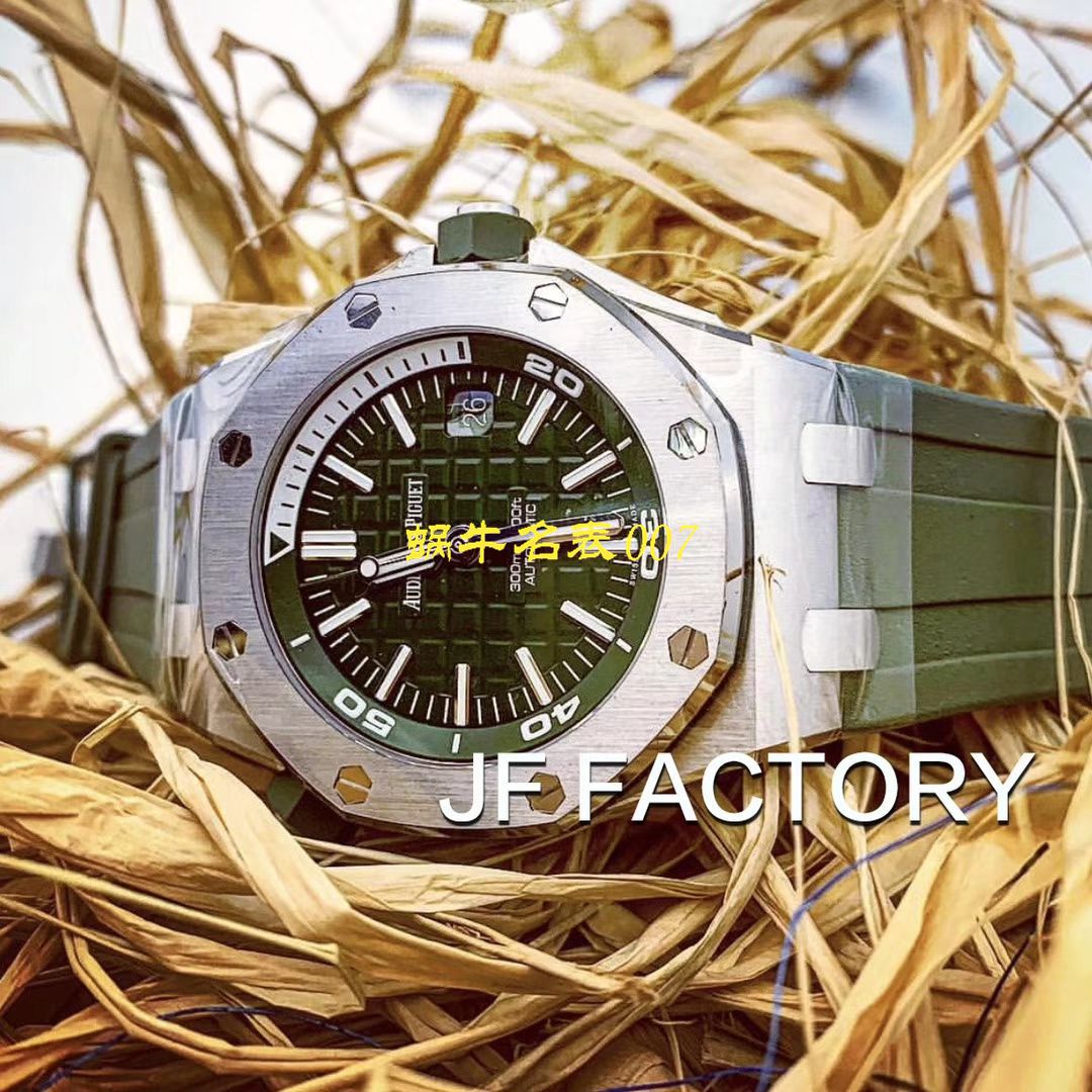 【JF Factory 15710ST＂军绿＂系列】Audemars Piguet  Royal Oak Offshore  Replica Copy 15710ST.OO.A052CA.01 wrist watches  / AP181