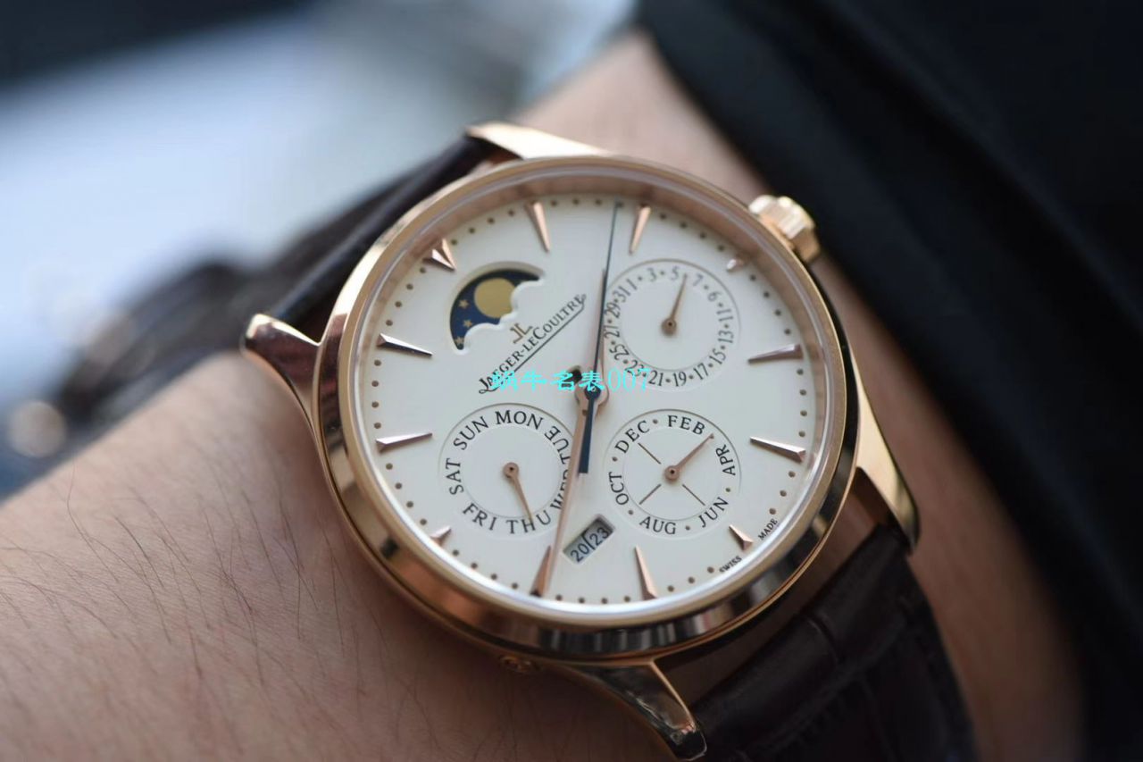 V9 Factory  Jaeger-LeCoultre 大师万年历 Replica Copy  Watches 自动机械表型号：白面130842J，黑面1308470，金面1302520，灰面130354J / JJ166