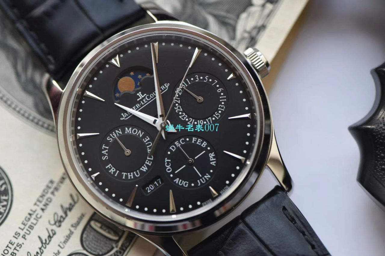 V9 Factory  Jaeger-LeCoultre 大师万年历 Replica Copy  Watches 自动机械表型号：白面130842J，黑面1308470，金面1302520，灰面130354J / JJ166