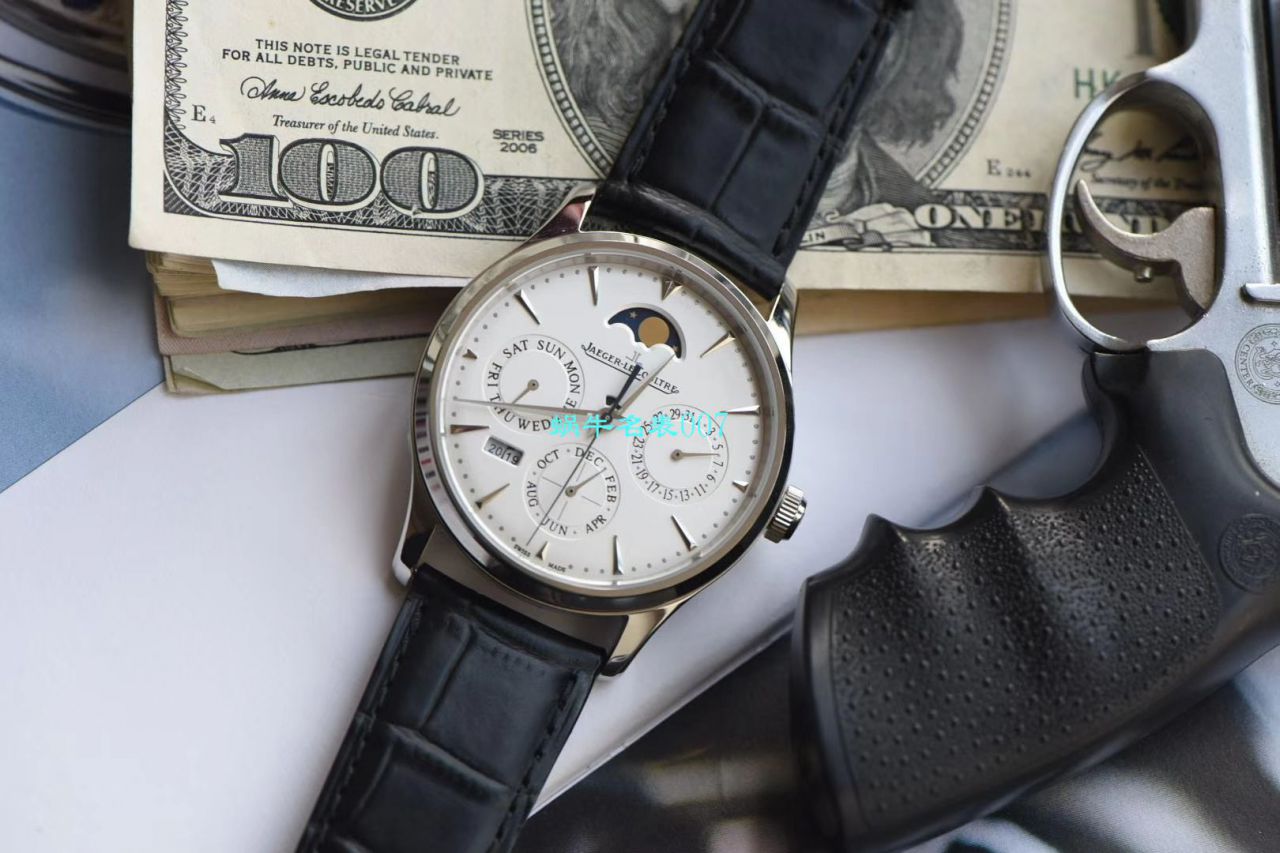 V9 Factory  Jaeger-LeCoultre 大师万年历 Replica Copy  Watches 自动机械表型号：白面130842J，黑面1308470，金面1302520，灰面130354J / JJ166