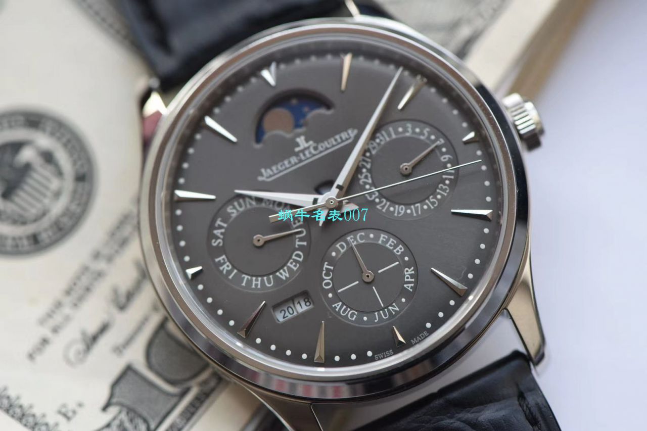 V9 Factory  Jaeger-LeCoultre 大师万年历 Replica Copy  Watches 自动机械表型号：白面130842J，黑面1308470，金面1302520，灰面130354J / JJ166