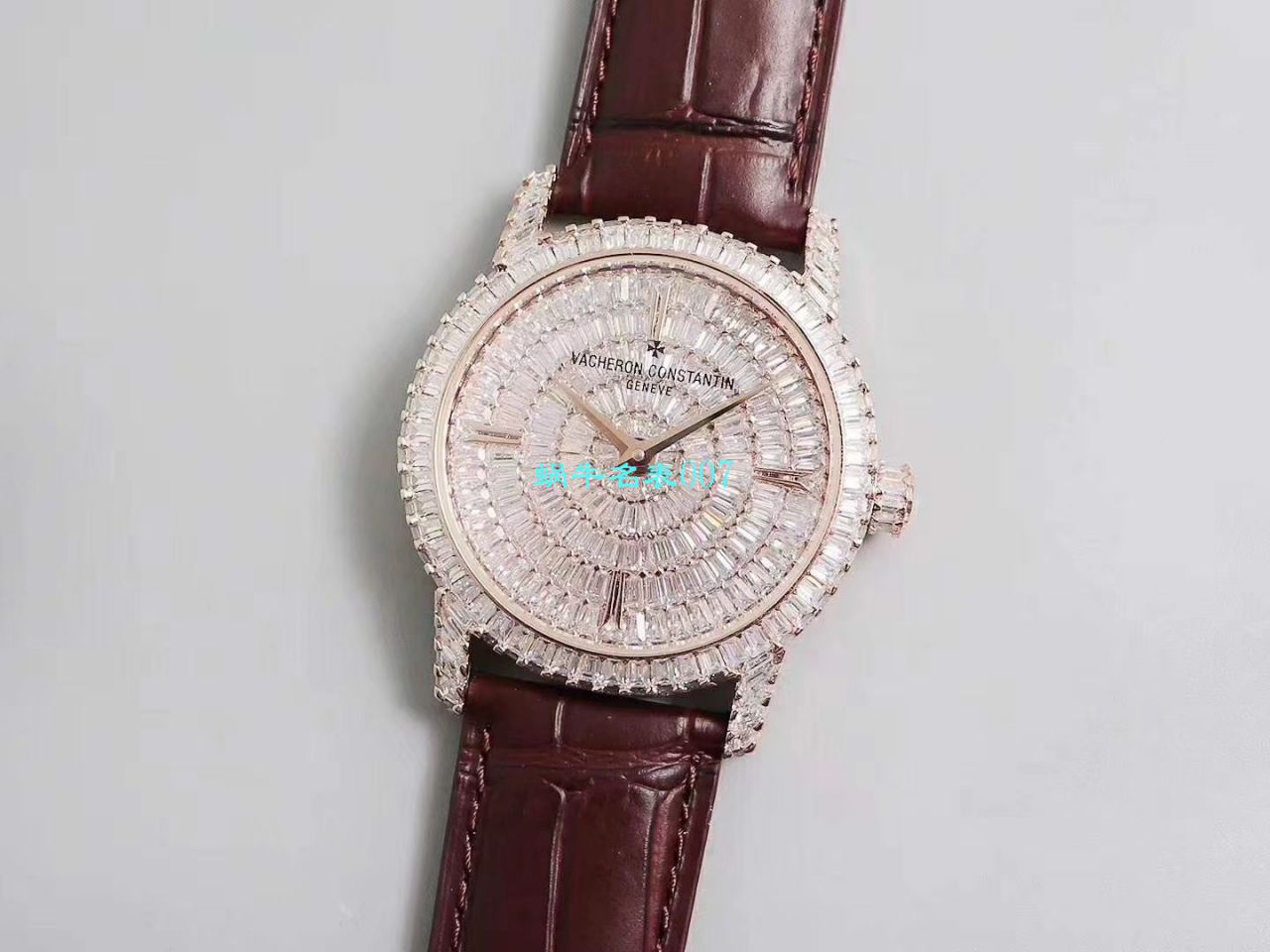 【DM Factory 又一奢华精品镶嵌308颗奢华方钻】Vacheron Constantin  传袭 Replica TRADITIONNELLE系列82760/000G-9852男士 wrist watches  / JS210