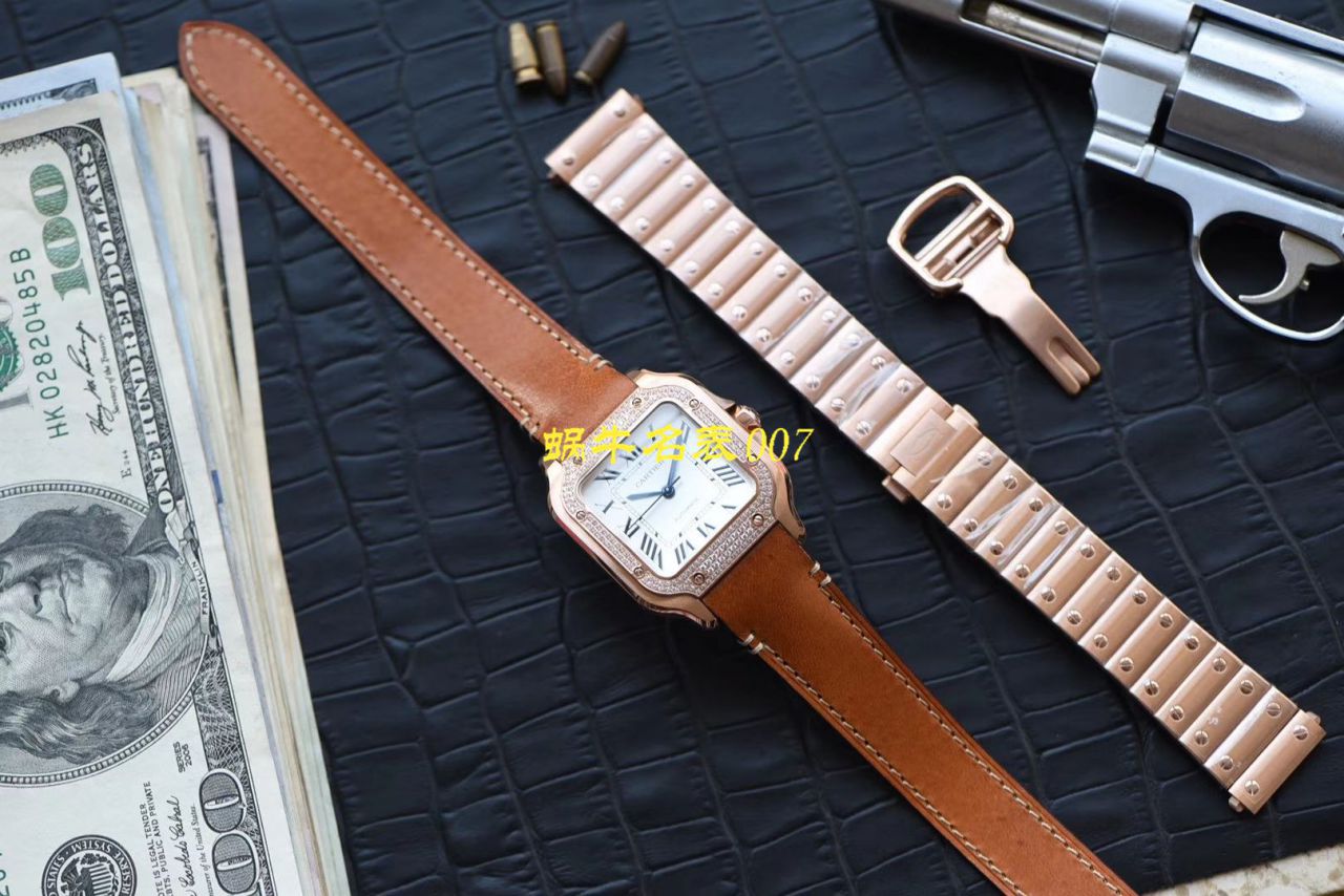 【V6 Factory  Cartier  Replica 表 Replica 女装】 Cartier   Santos  SANTOS系列WJSA0007 wrist watches  / K238