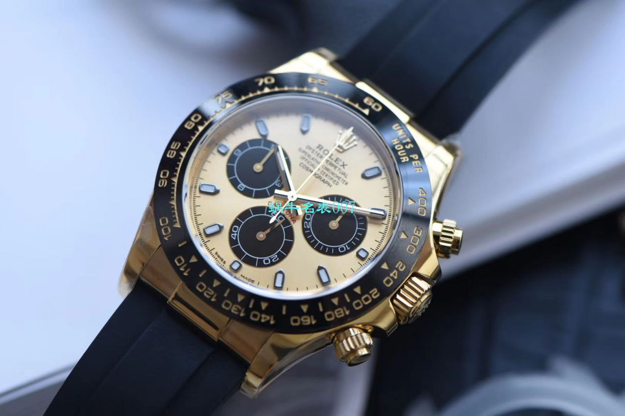 【N Factory 最新 Replica 表余文乐同款黄金熊猫迪超级4130】 Rolex  Cosmograph Daytona  Ditongna  Replica M116518ln-0048 wrist watches  / R271