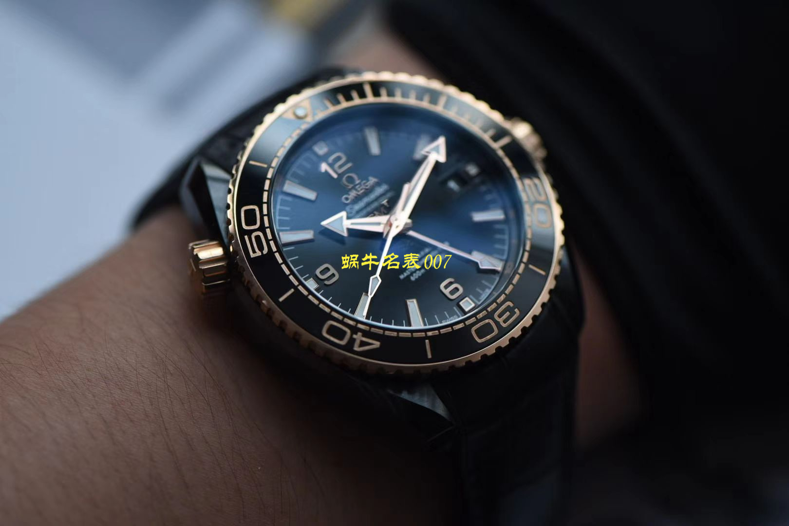 【 Video analysis VS Factory 深海之黑间金之王】OMEGA海洋宇宙600米 Replica Copy  Watches 215.63.46.22.01.001 wrist watches  / M660