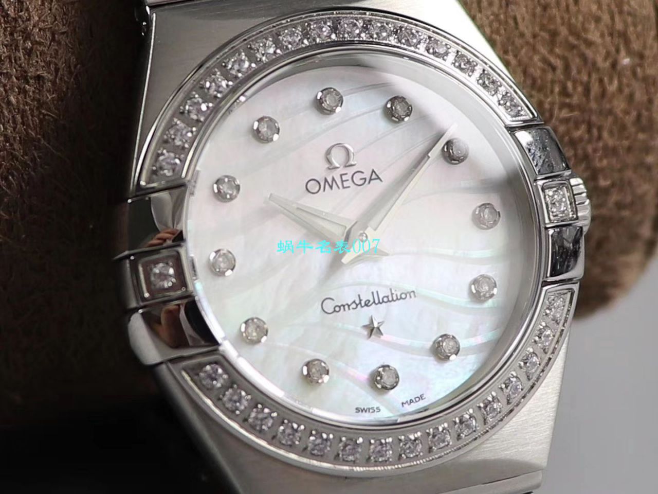 【8848 Factory 官网 Replica 表】OMEGA女装 Constellation 小号24/27mm 超级版本2粒南非真钻镶嵌字面 / M661