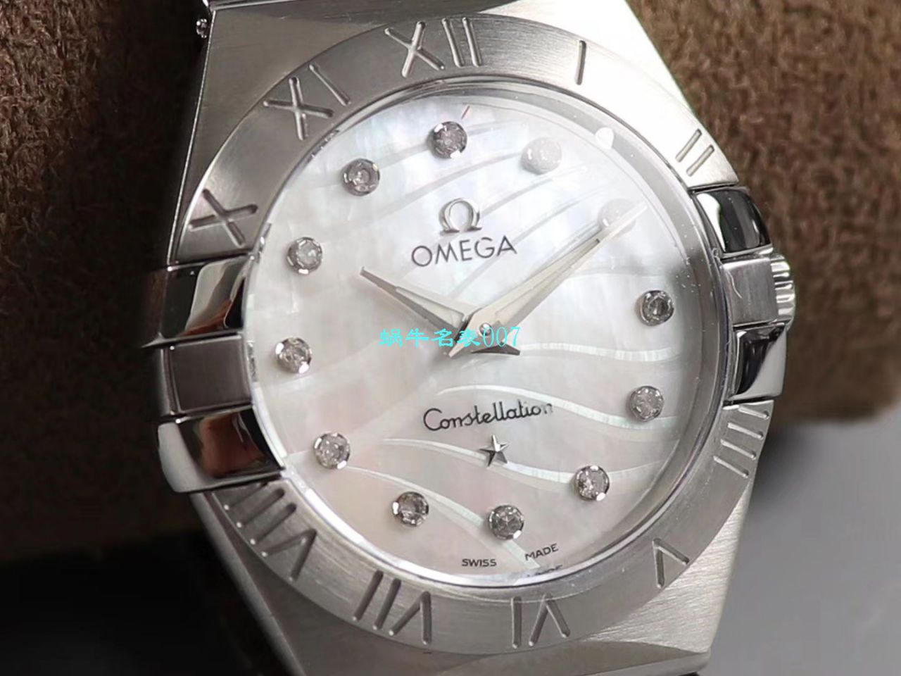 【8848 Factory 官网 Replica 表】OMEGA女装 Constellation 小号24/27mm 超级版本2粒南非真钻镶嵌字面 / M661