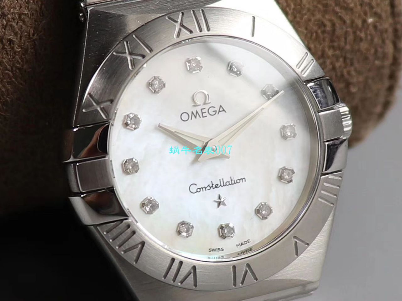 【8848 Factory 官网 Replica 表】OMEGA女装 Constellation 小号24/27mm 超级版本2粒南非真钻镶嵌字面 / M661