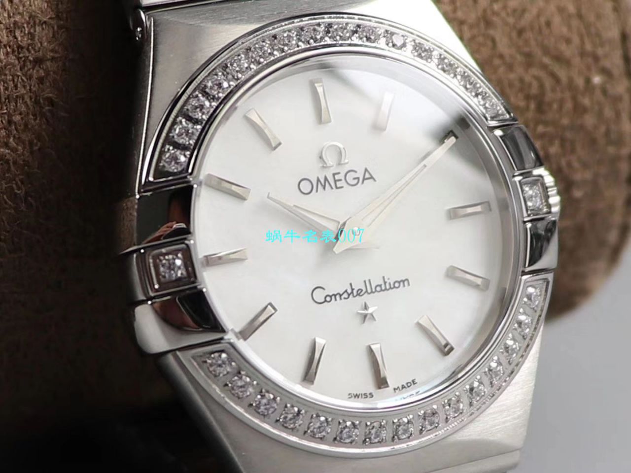 【8848 Factory 官网 Replica 表】OMEGA女装 Constellation 小号24/27mm 超级版本2粒南非真钻镶嵌字面 / M661