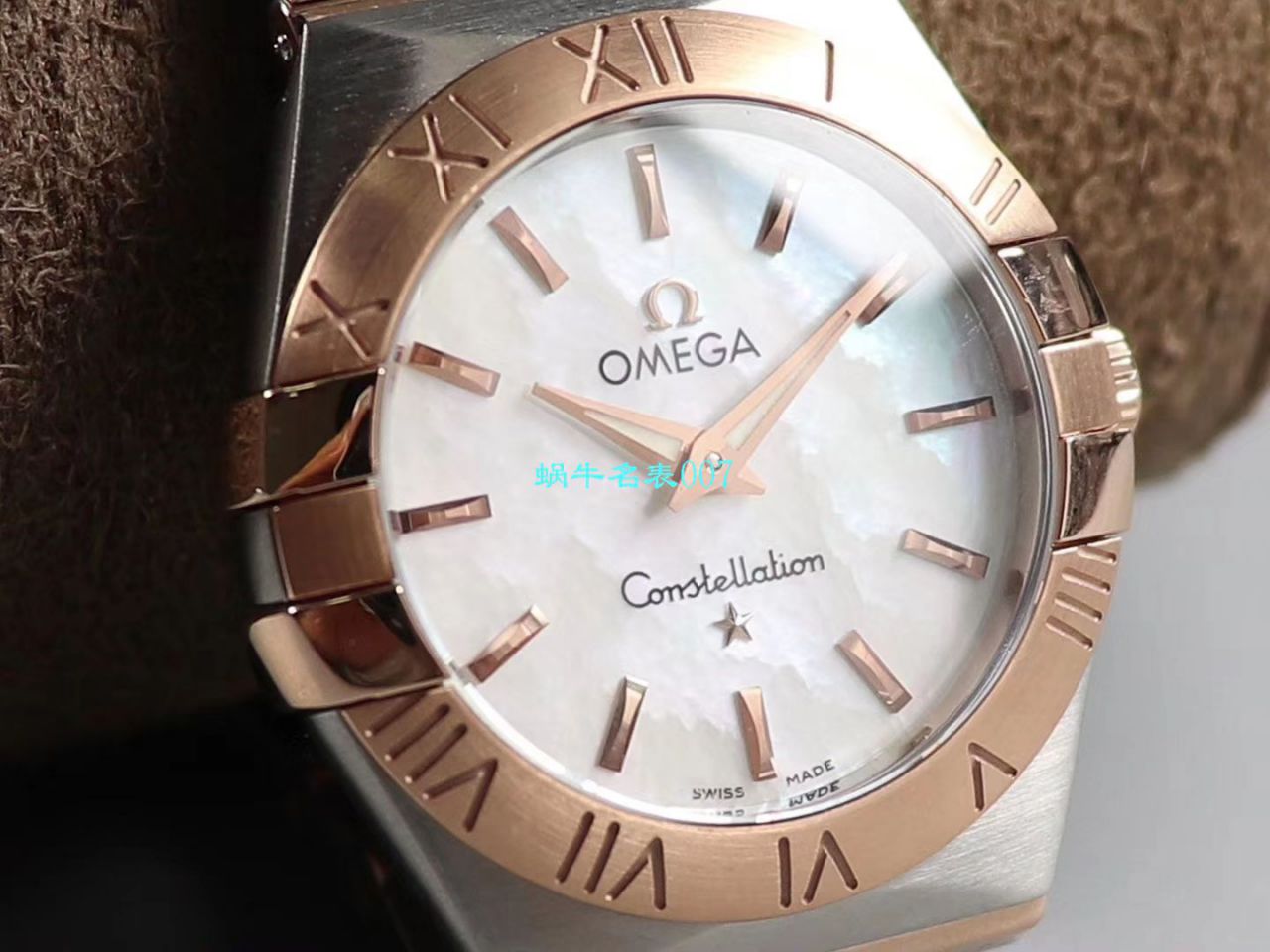 【8848 Factory 官网 Replica 表】OMEGA女装 Constellation 小号24/27mm 超级版本2粒南非真钻镶嵌字面 / M661