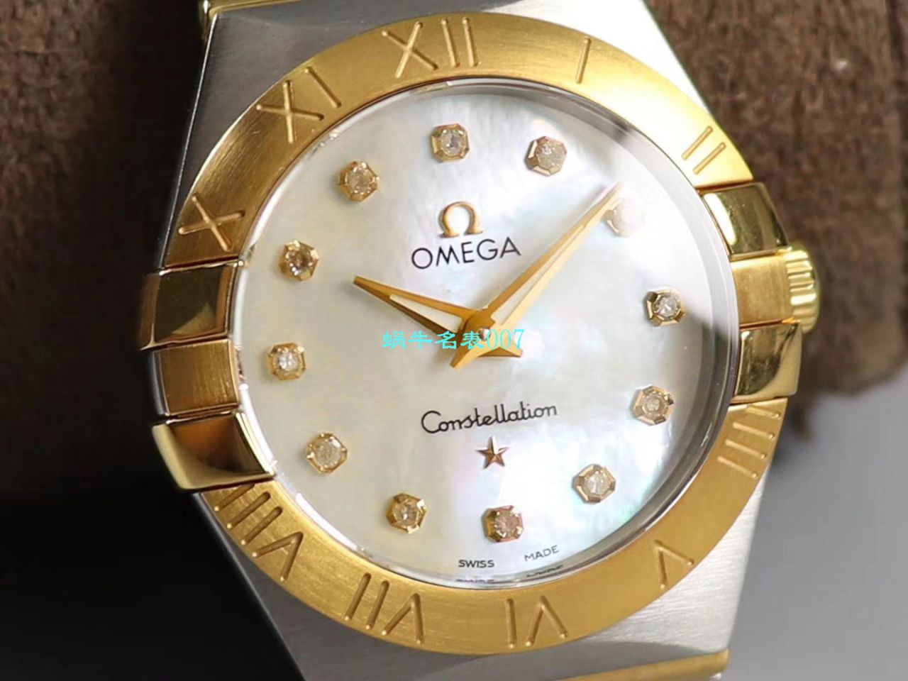 【8848 Factory 官网 Replica 表】OMEGA女装 Constellation 小号24/27mm 超级版本2粒南非真钻镶嵌字面 / M661
