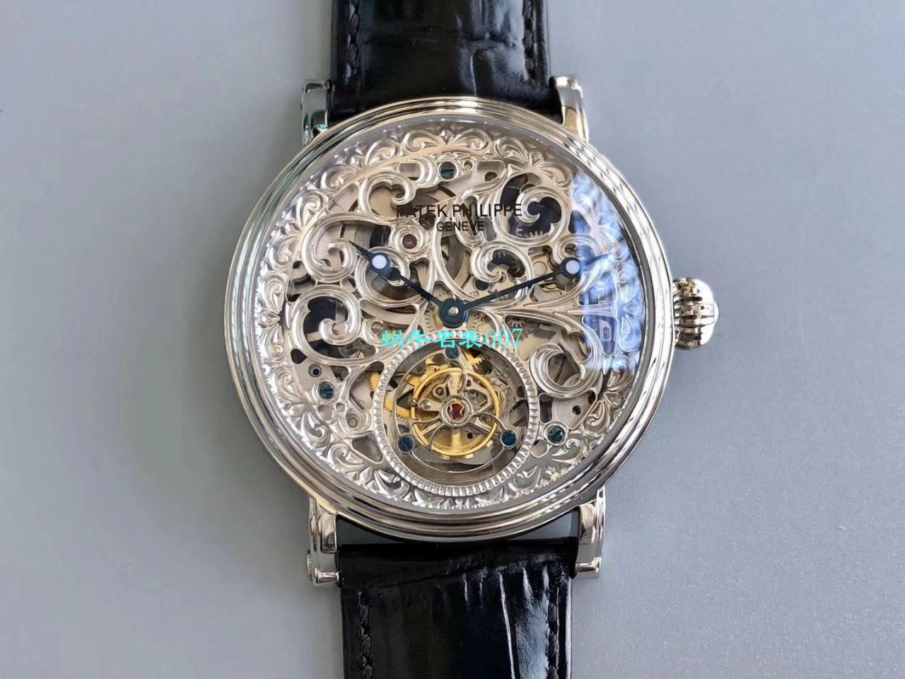 【小贵】少量来货，新品上市❗最新款 私人专属 copy customized  PATEK PHILIPPE 镂空 Tourbillon  Watches  / BD256