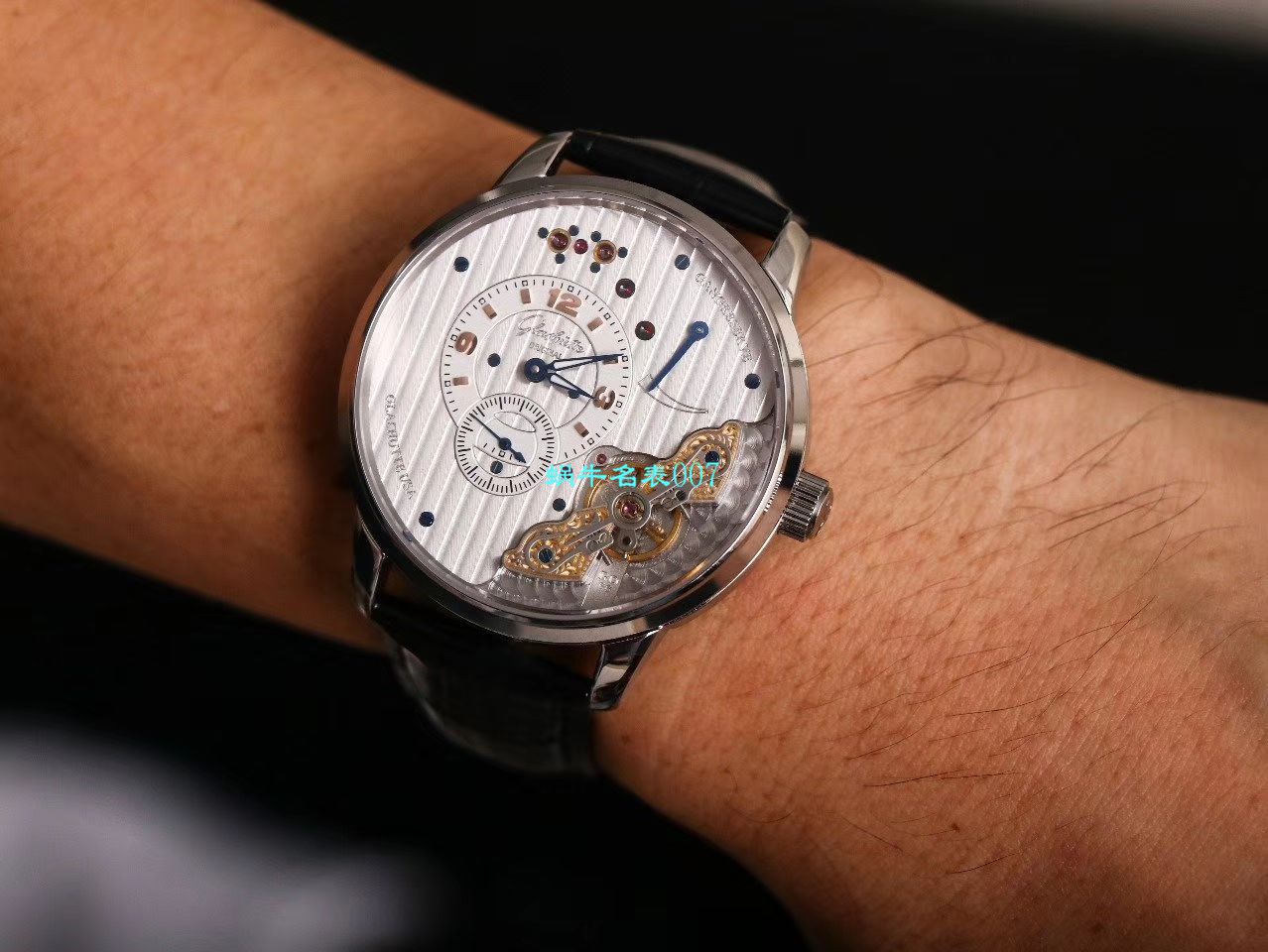 【TZ Factory  top  Replica Watches 】glashuette original原创偏心系列1-66-06-04-22-05 wrist watches  / GLA060