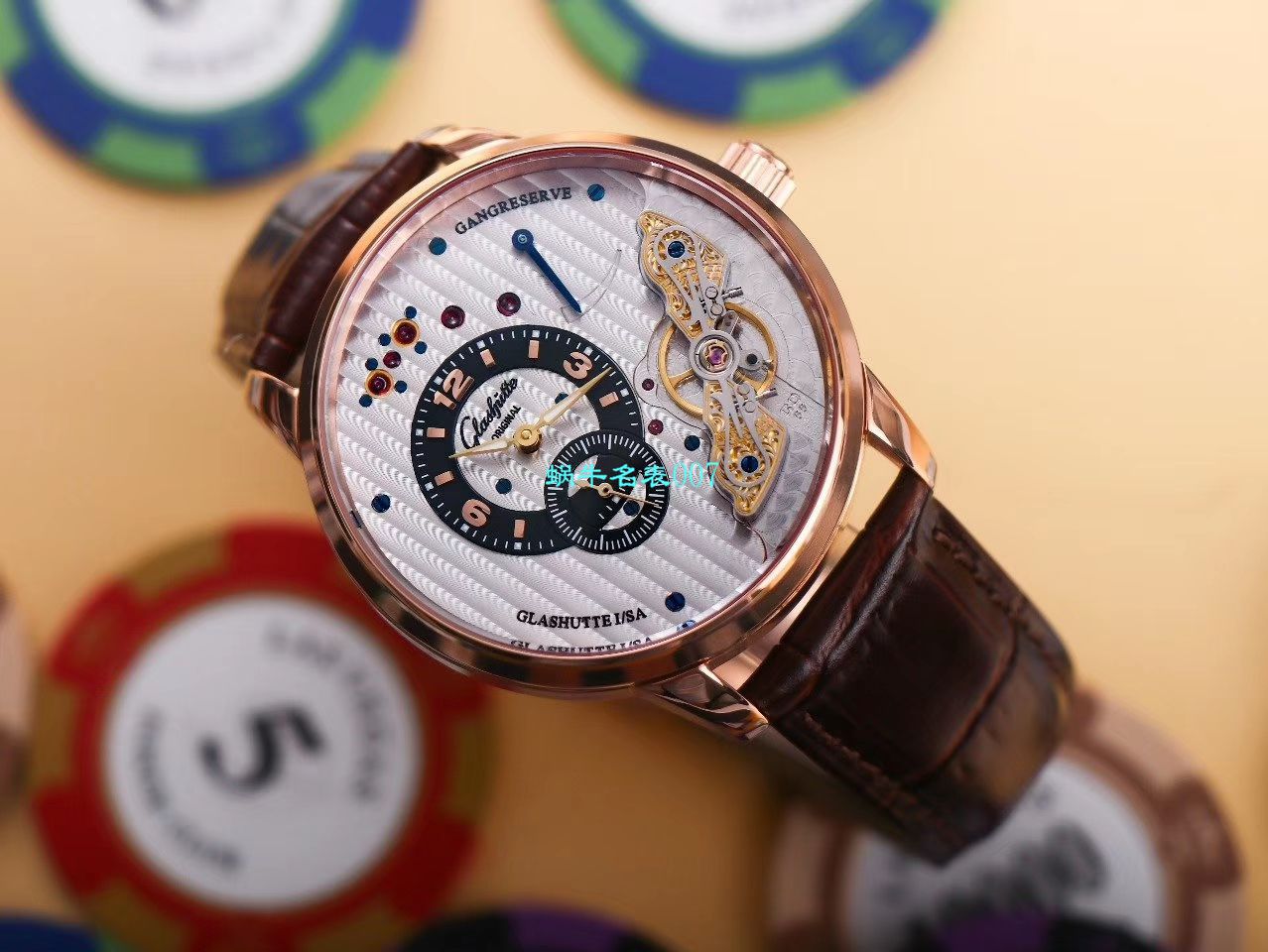 【TZ Factory  top  Replica Watches 】glashuette original原创偏心系列1-66-06-04-22-05 wrist watches  / GLA060