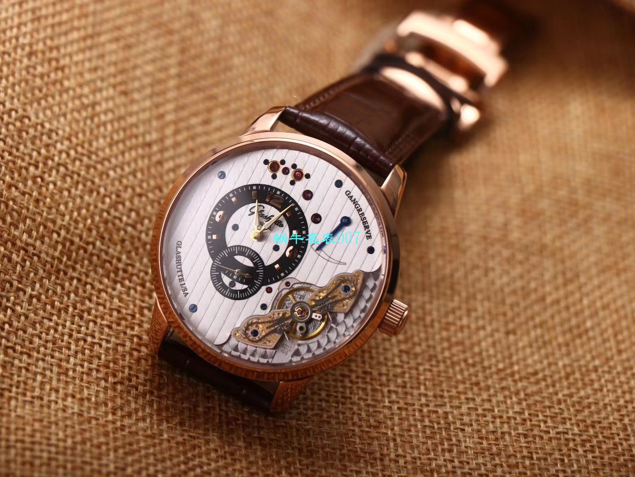 【TZ Factory  High quality 精 Replica Watches 】glashuette original原创偏心系列1-91-02-01-05-30 wrist watches  / GLA058