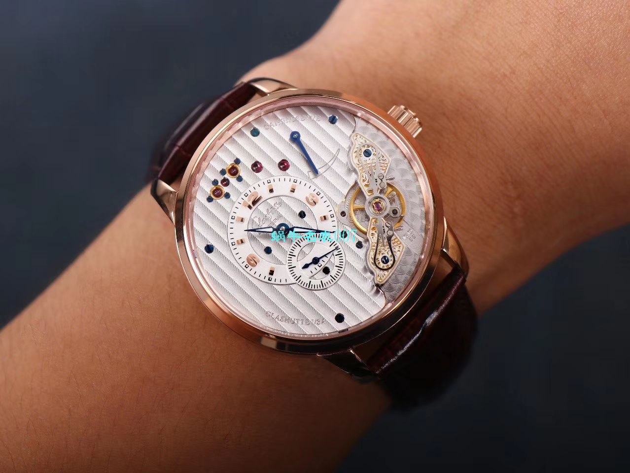 【TZ Factory  High quality 精 Replica Watches 】glashuette original原创偏心系列1-91-02-01-05-30 wrist watches  / GLA058