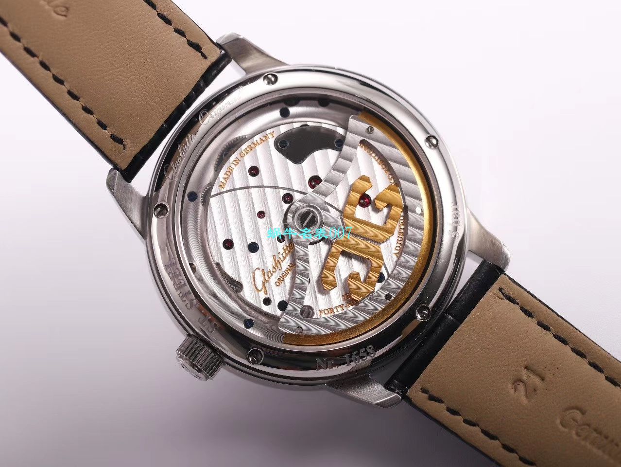 【TZ Factory  High quality 精 Replica Watches 】glashuette original原创偏心系列1-91-02-01-05-30 wrist watches  / GLA058