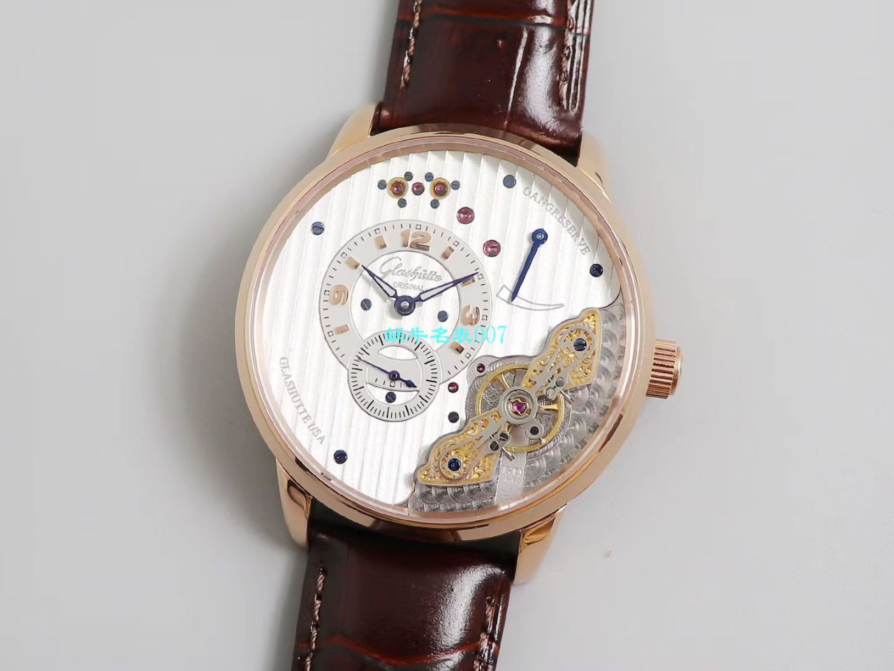 【TZ Factory  top  Replica Watches 】glashuette original原创偏心系列1-66-06-04-22-05 wrist watches  / GLA060
