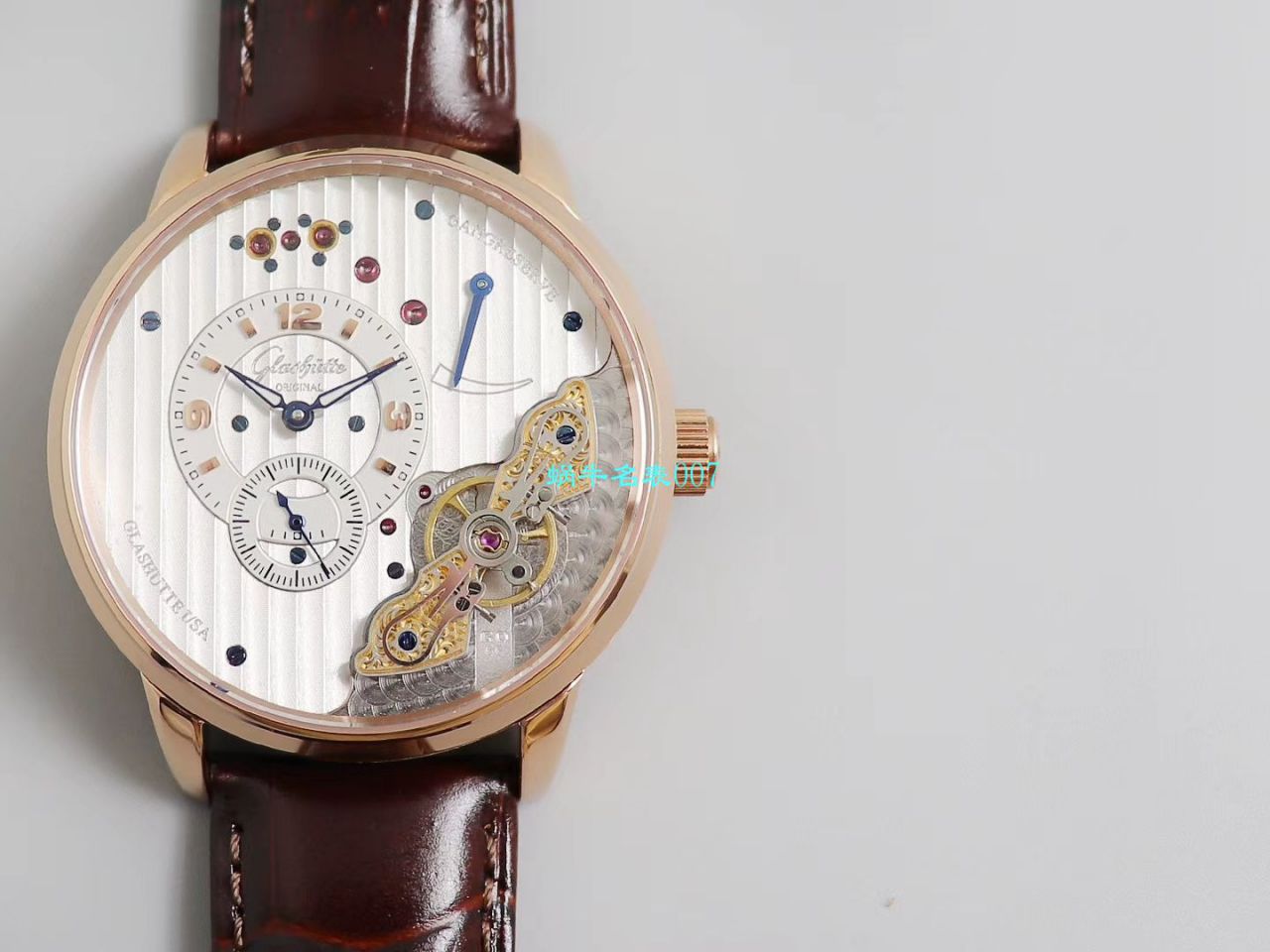 【TZ Factory  High quality 精 Replica Watches 】glashuette original原创偏心系列1-91-02-01-05-30 wrist watches  / GLA058